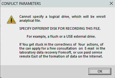 Selecting the source disk.