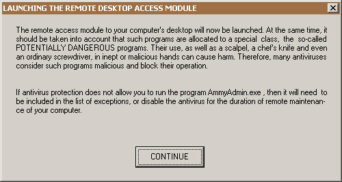 Request to continue working.
